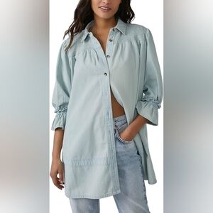 FP S Vanessa Denim Mini Dress Tunic